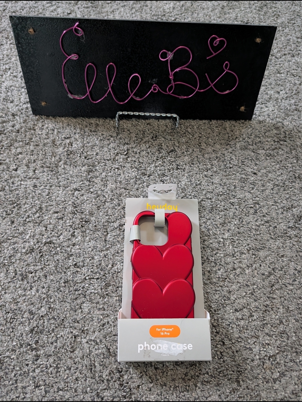 Nwt heyday Red Stacked Heart iPhone Case